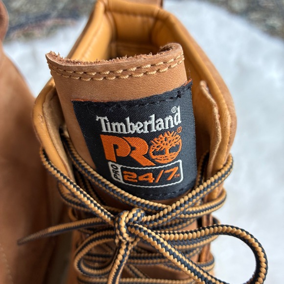 Timberland PRO Barstow Wedge 6 Soft Toe Work Boots Men 8 A5VRB Tan Leather EH SR main image 7